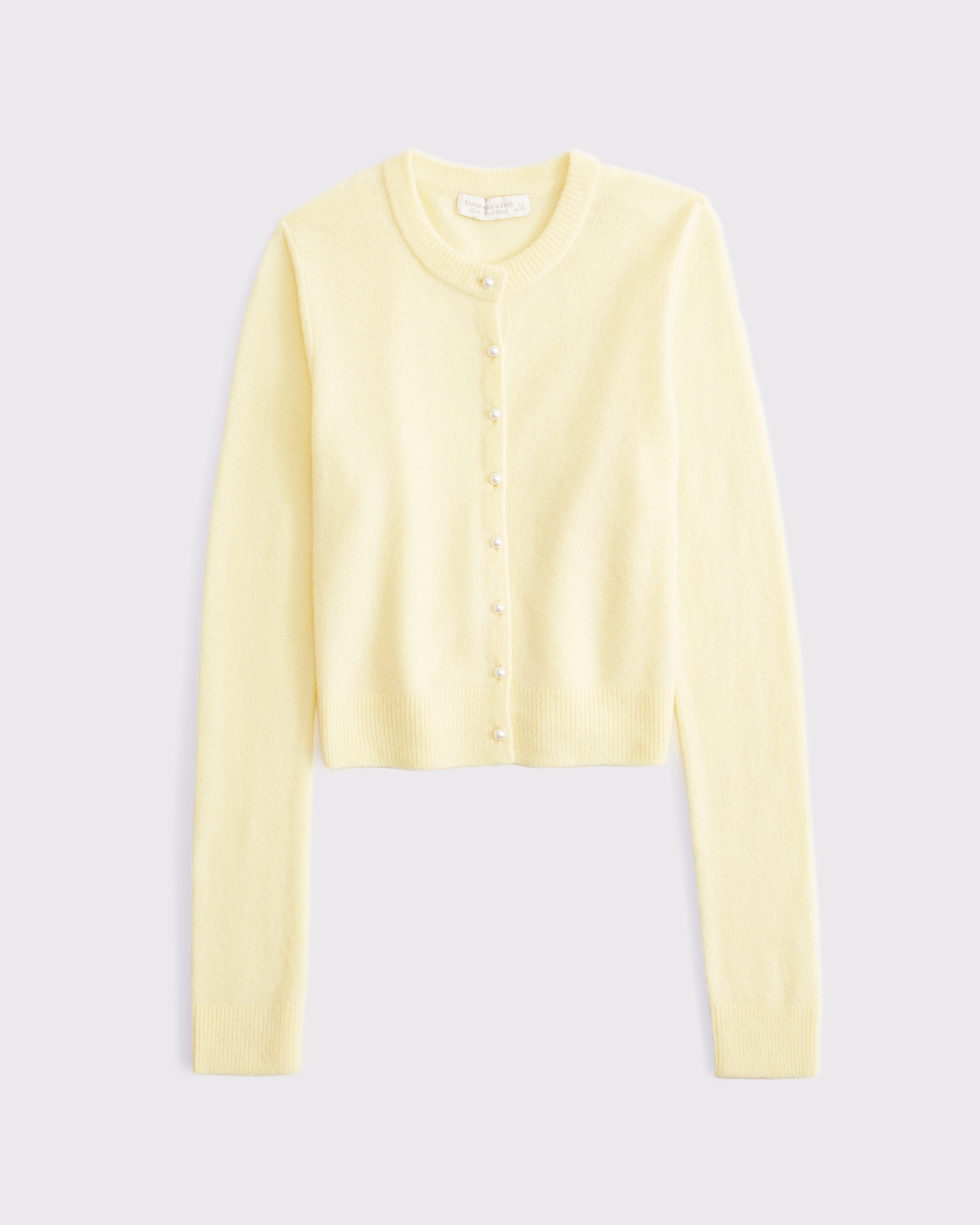 Women's Merino Wool-Blend Shrunken Crew Cardigan | Women's Sale