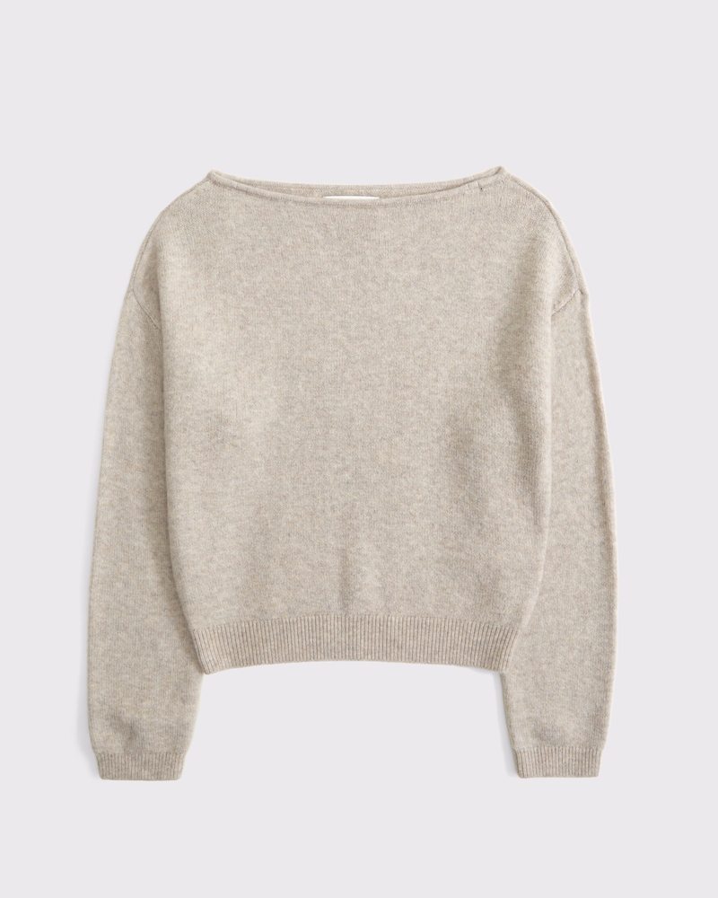 Women's Merino Wool-Blend Slash Sweater | Women's Tops