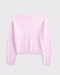 Merino Wool-Blend Slash Sweater