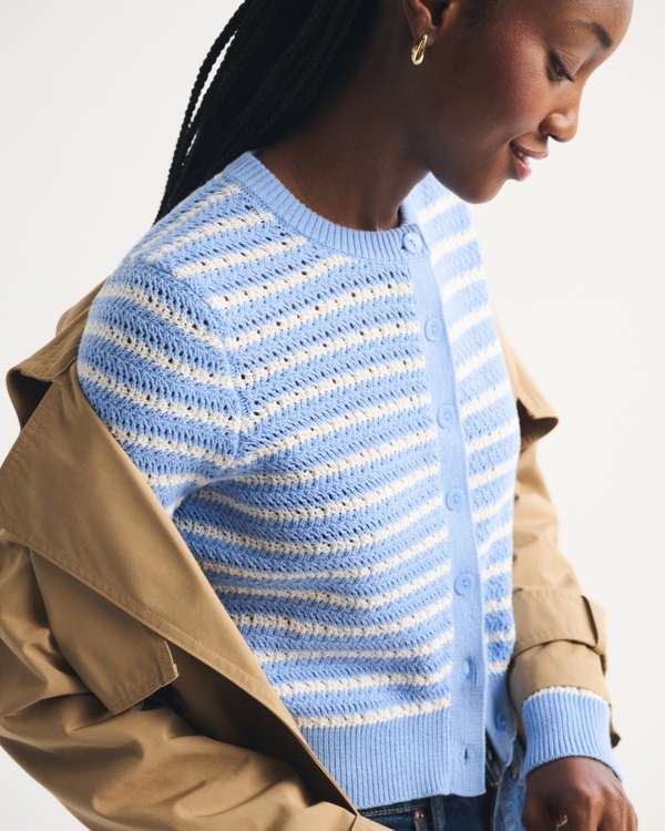 Shrunken Crew Cardigan