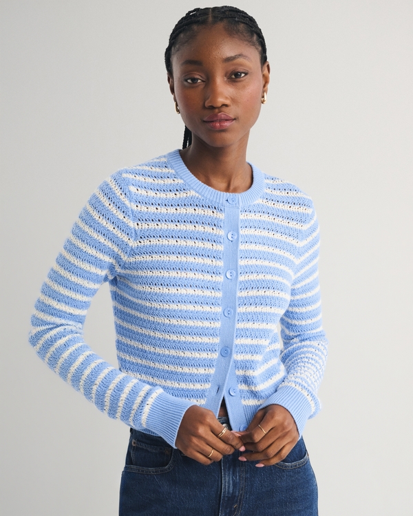 Shrunken Crew Cardigan