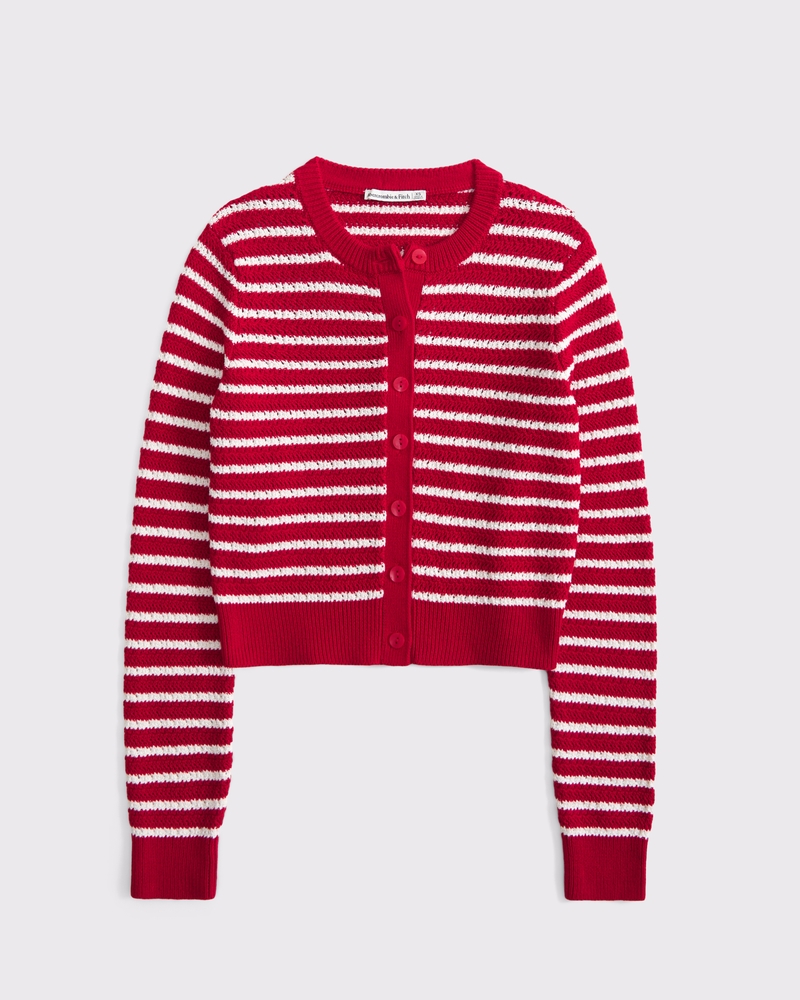 Shrunken Crew Cardigan