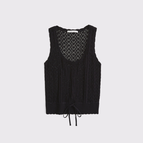Женские свитеры Abercrombie & Fitch Floral Stitched Tie-Waist Sweater Tank