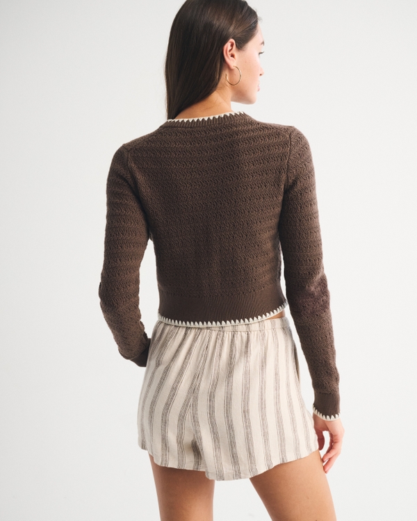 Women's Shrunken Crew Cardigan | Women's Tops | Abercrombie.com