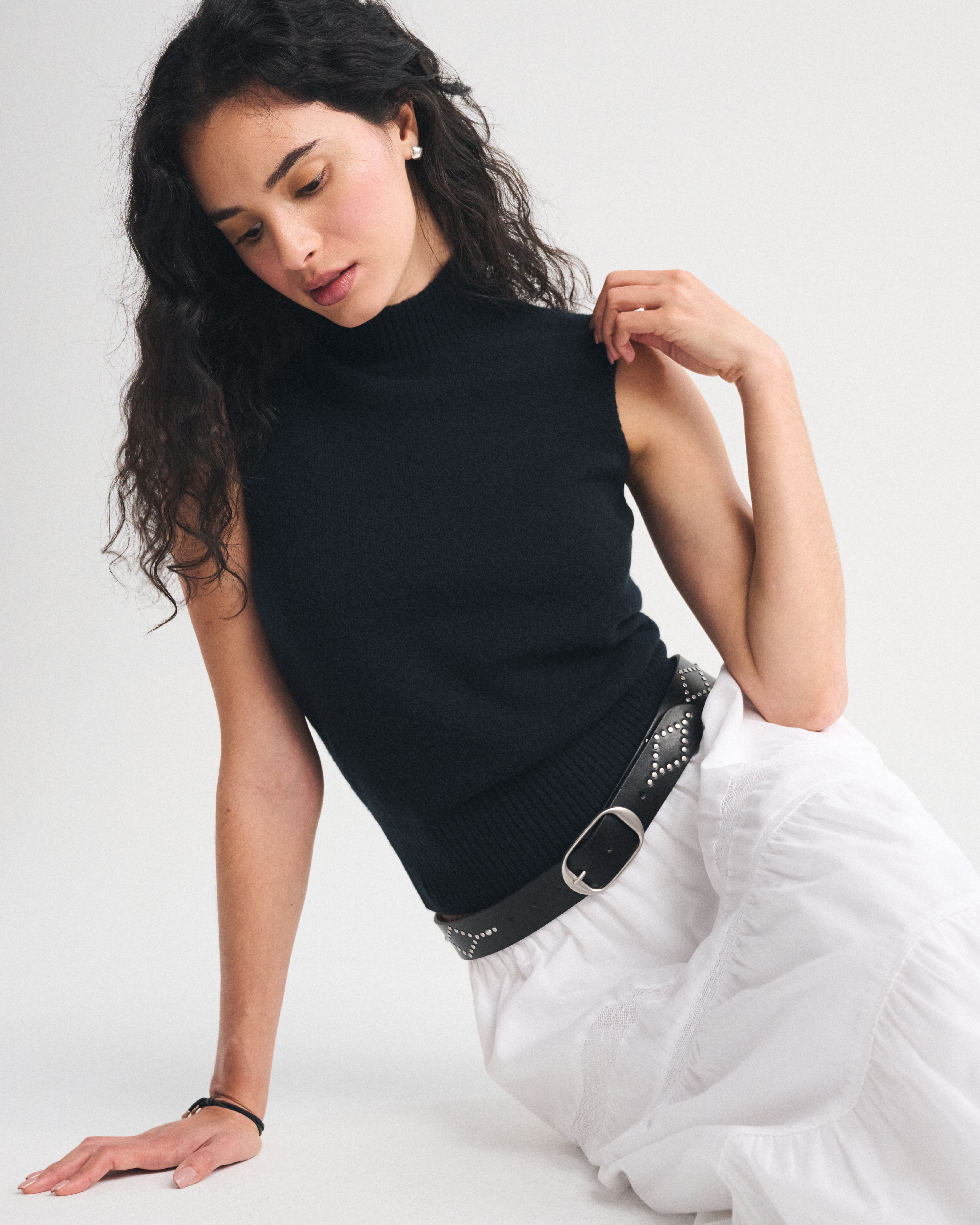 Женские свитеры Abercrombie & Fitch Merino Wool-Blend Sweater Shell Top — фото 2