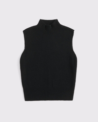 Merino Wool-Blend Sweater Shell Top