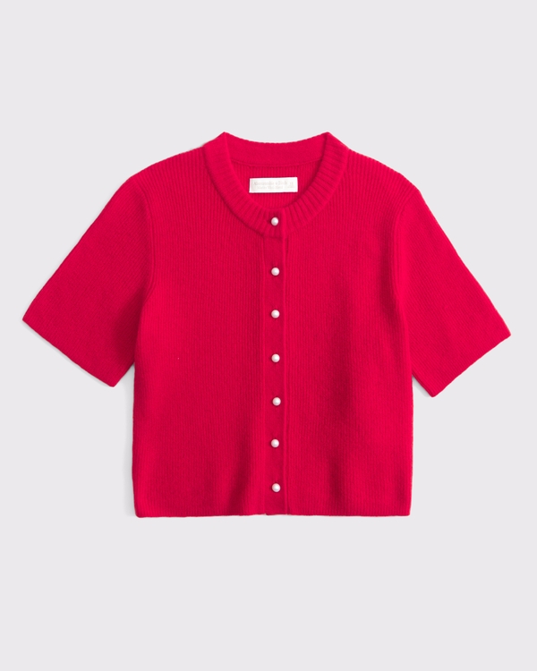 トップス CLASS MERINO WOOL W FRONT 2WAY CARDIGAN Women's Merino Wool-Blend Short-Sleeve Cardigan | Women's Tops