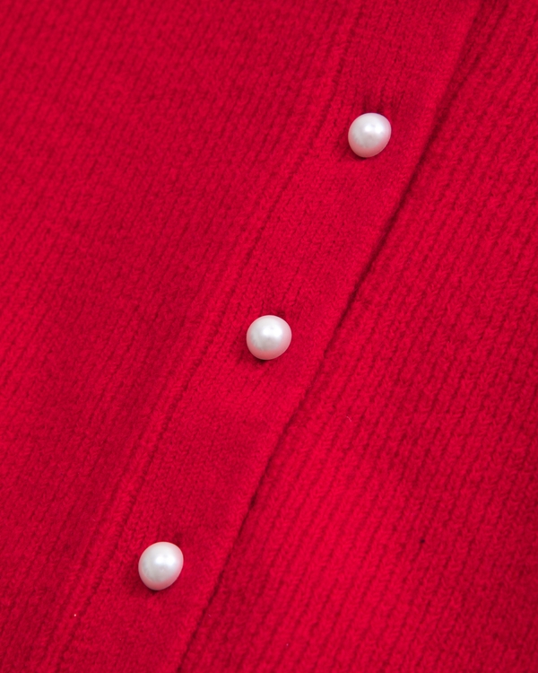 Women's Merino Wool-Blend Short-Sleeve Cardigan | Women's Tops