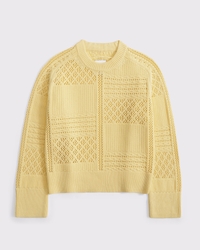 The A&F Madeline Mixed Stitch Crew Sweater