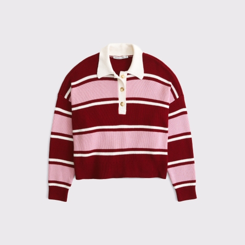 Женские свитеры Abercrombie & Fitch Rugby Polo Sweater