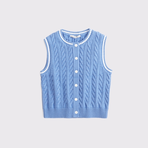 Женские свитеры Abercrombie & Fitch Cable-Knit Crew Sweater Vest