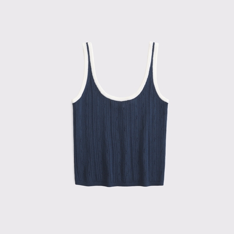 Женские свитеры Abercrombie & Fitch Pointelle Scoopneck Sweater Tank