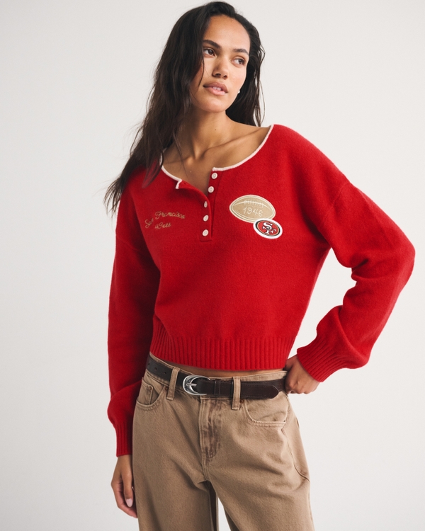 San Francisco 49ers Henley Sweater