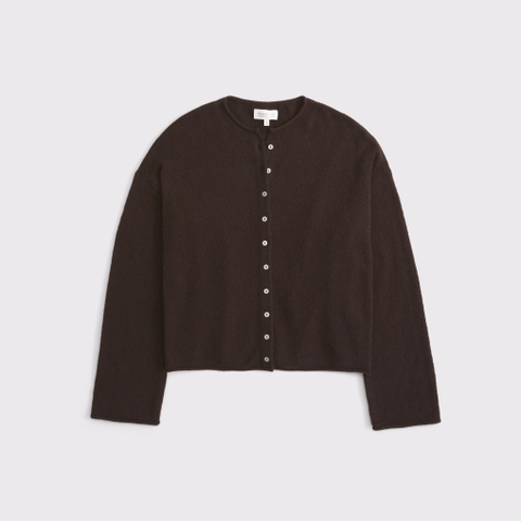 Женские кардиганы Abercrombie & Fitch Merino Wool-Blend Roll Neck Cardigan