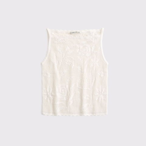 Женские топы Abercrombie & Fitch Floral Crochet Top
