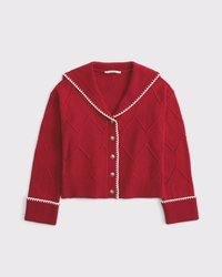 Nautical Collared Cardigan