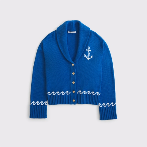 Женские кардиганы Abercrombie & Fitch Nautical Collared Cardigan