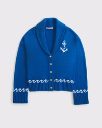 Nautical Collared Cardigan