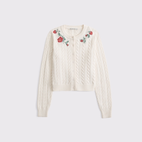 Женские кардиганы Abercrombie & Fitch Cable-Knit Cardigan Twinset