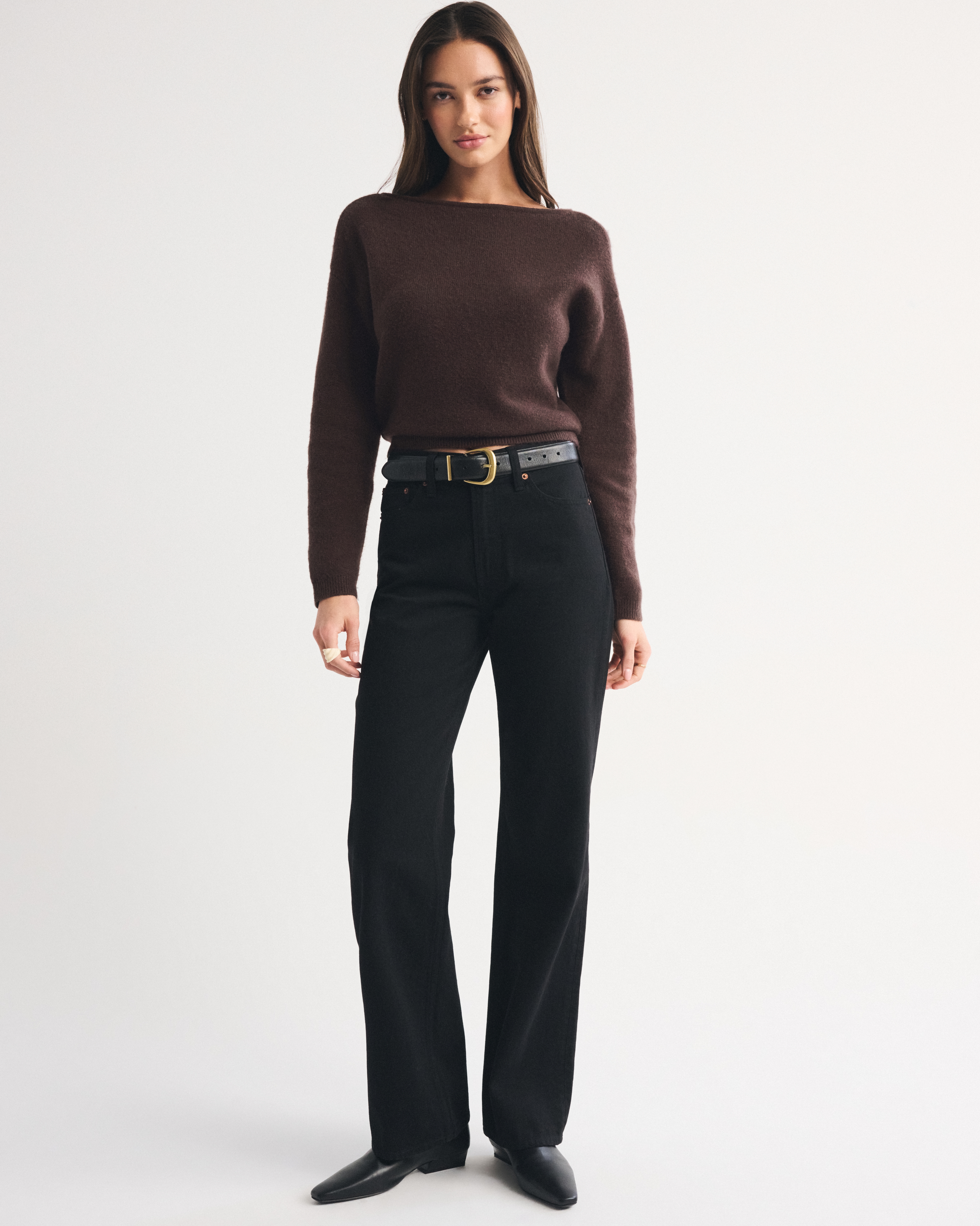 Женские свитеры Abercrombie & Fitch Merino Wool-Blend Slash Sweater — фото 3