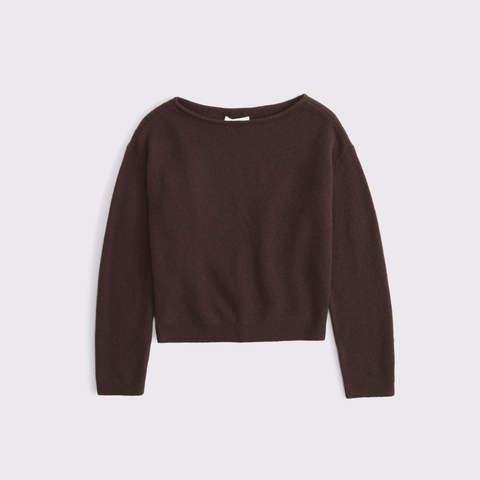 Женские свитеры Abercrombie & Fitch Merino Wool-Blend Slash Sweater