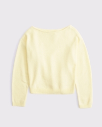 Merino Wool-Blend Slash Sweater