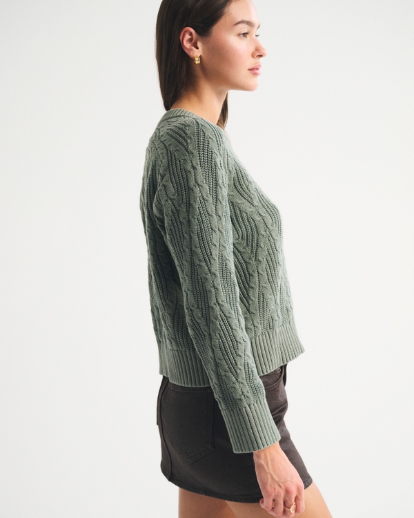 The A&F Madeline Cable Crew Sweater