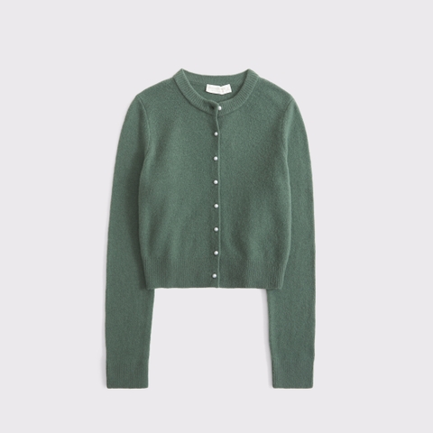 Женские кардиганы Abercrombie & Fitch Merino Wool-Blend Shrunken Crew Cardigan