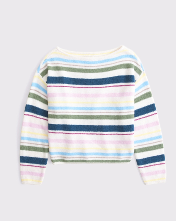 Wool-Blend Slash Sweater