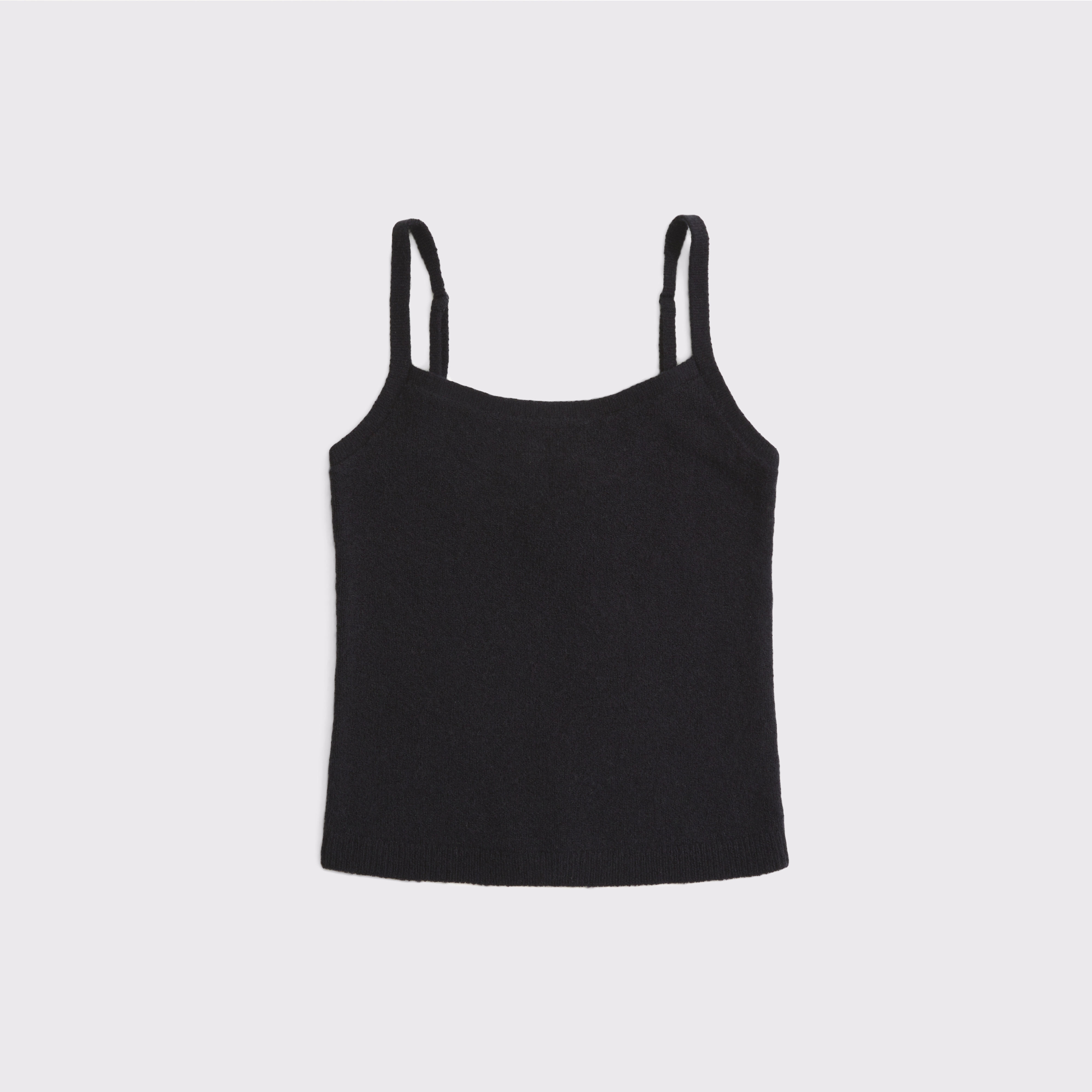 Abercrombie & Fitch Merino Wool-blend Sweater Tank In Black