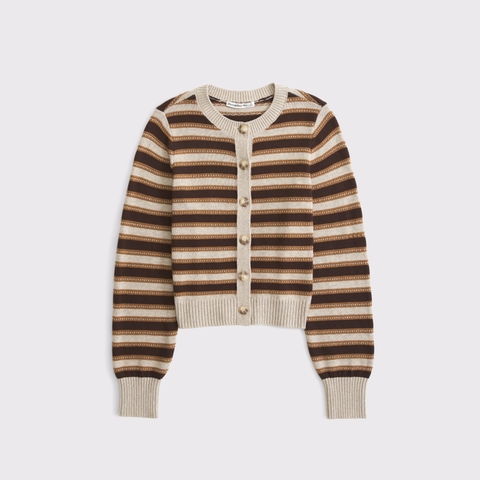 Женские кардиганы Abercrombie & Fitch Textural Stitch Shrunken Cardigan