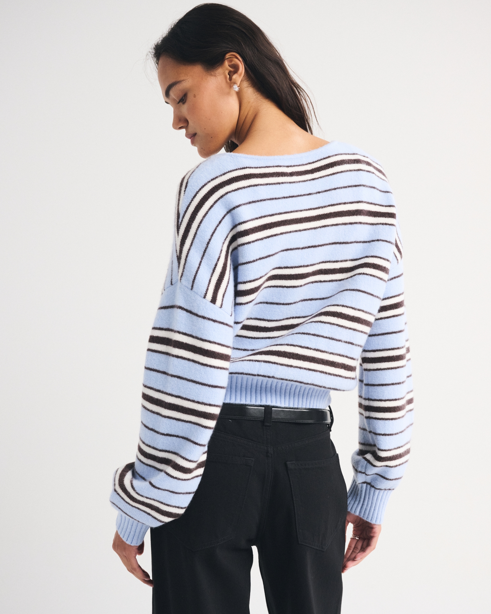 Merino Wool-Blend Henley Sweater