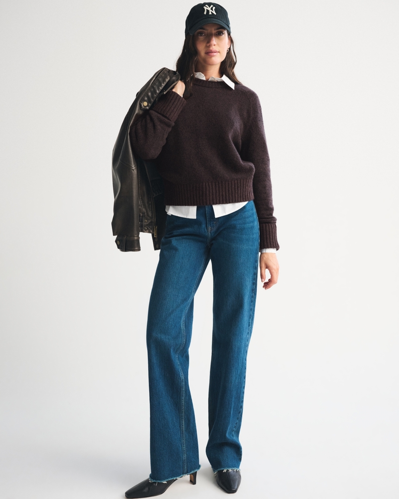 A&F Madeline Textural Crew Sweater - thumbnail 7