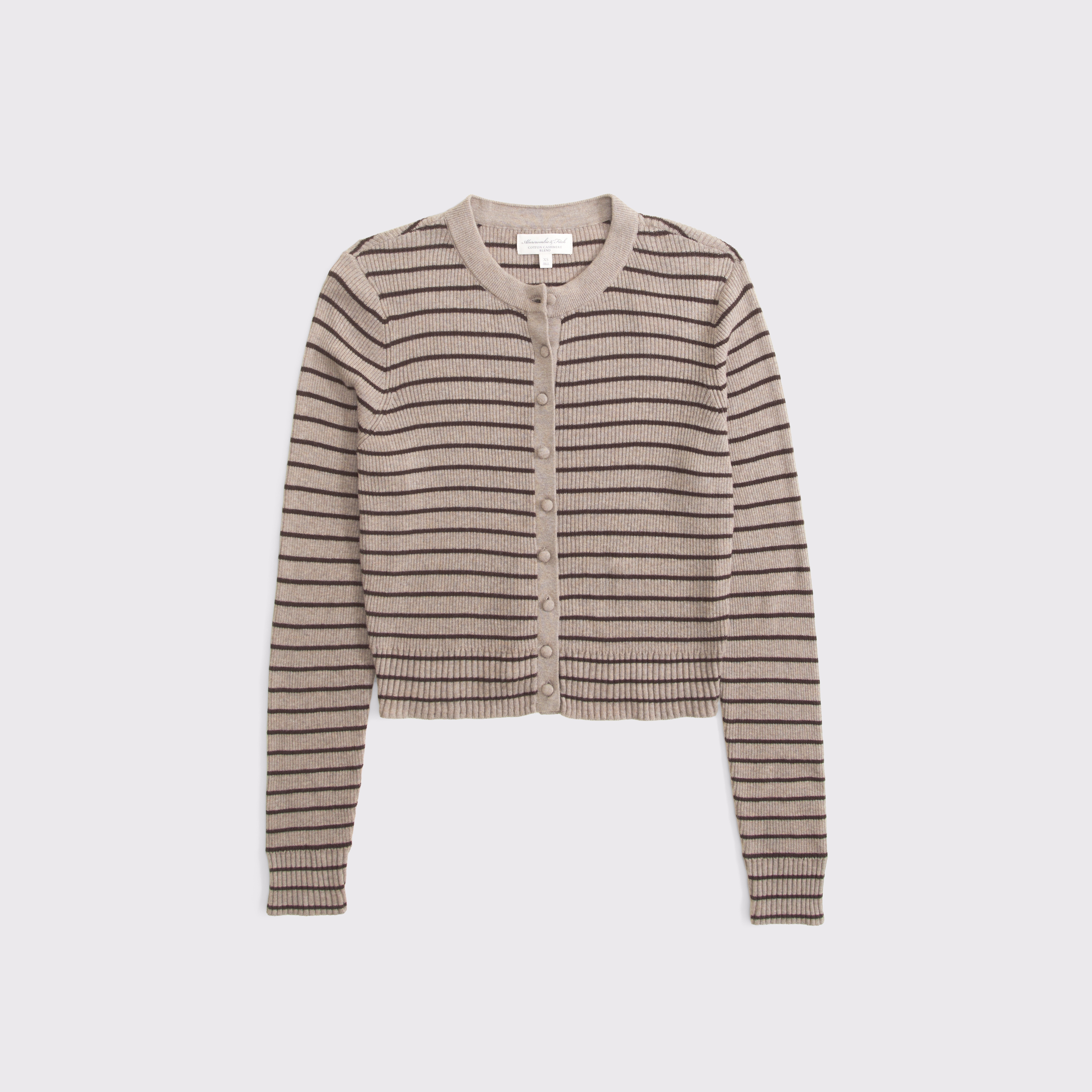 Cotton-Cashmere Blend Skimming Cardigan