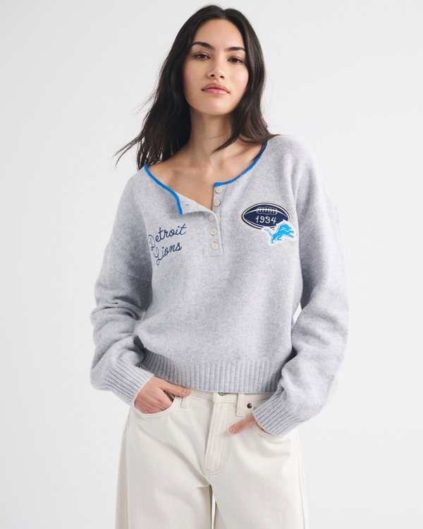 Detroit Lions Henley Sweater