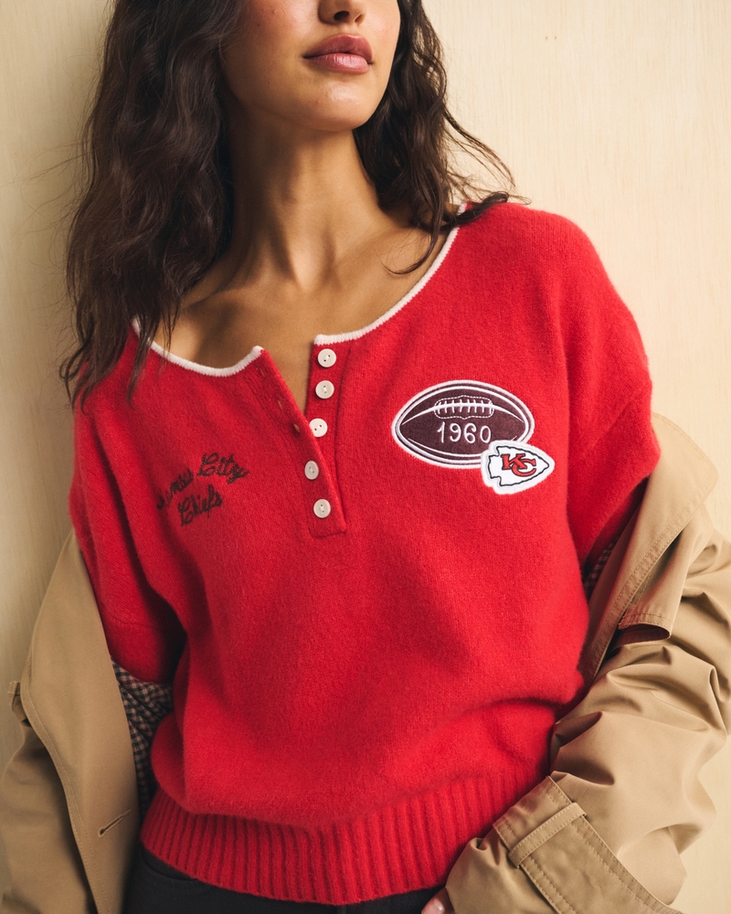 Kansas City Chiefs Henley Sweater - thumbnail 2