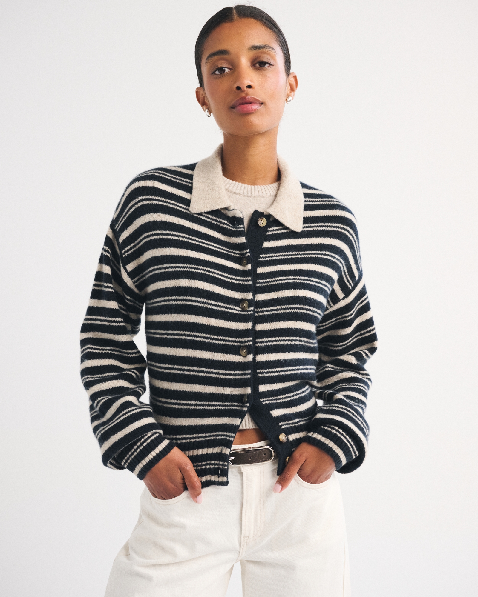 Abercrombie & Fitch Nautical Collared Cardigan | Arden Fair