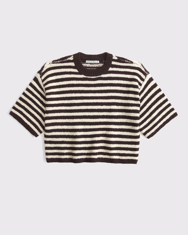 Abercrombie & Fitch Short-Sleeve Boxy Sweater Tee