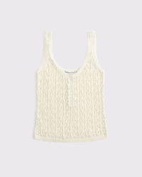 Textural Henley Sweater Tank