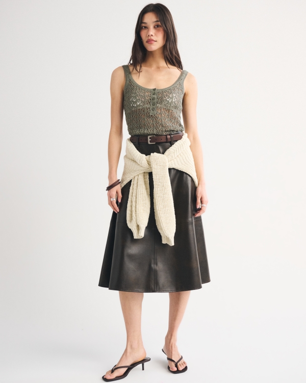 Textural Henley Sweater Tank - image 2