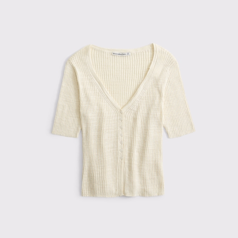 Женские кардиганы Abercrombie & Fitch Short-Sleeve Cardigan