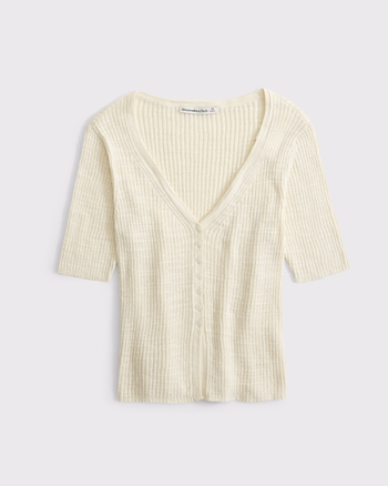 Short-Sleeve Cardigan