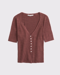 Short-Sleeve Cardigan