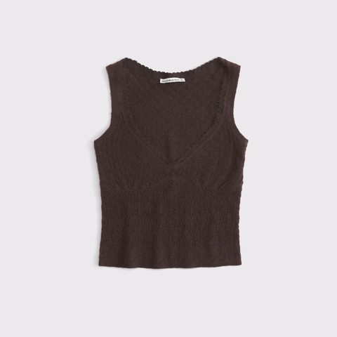 Женские свитеры Abercrombie & Fitch Pointelle-Stitch Sweater Tank