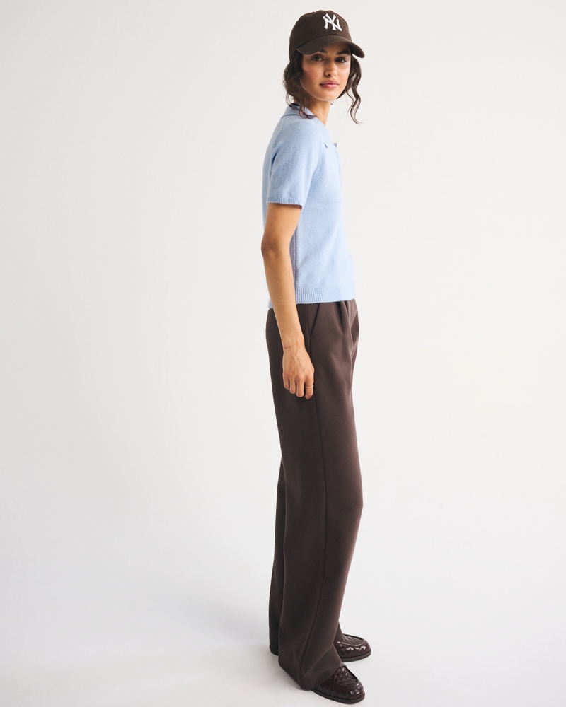 Merino Wool-Blend Short-Sleeve Polo - thumbnail 9