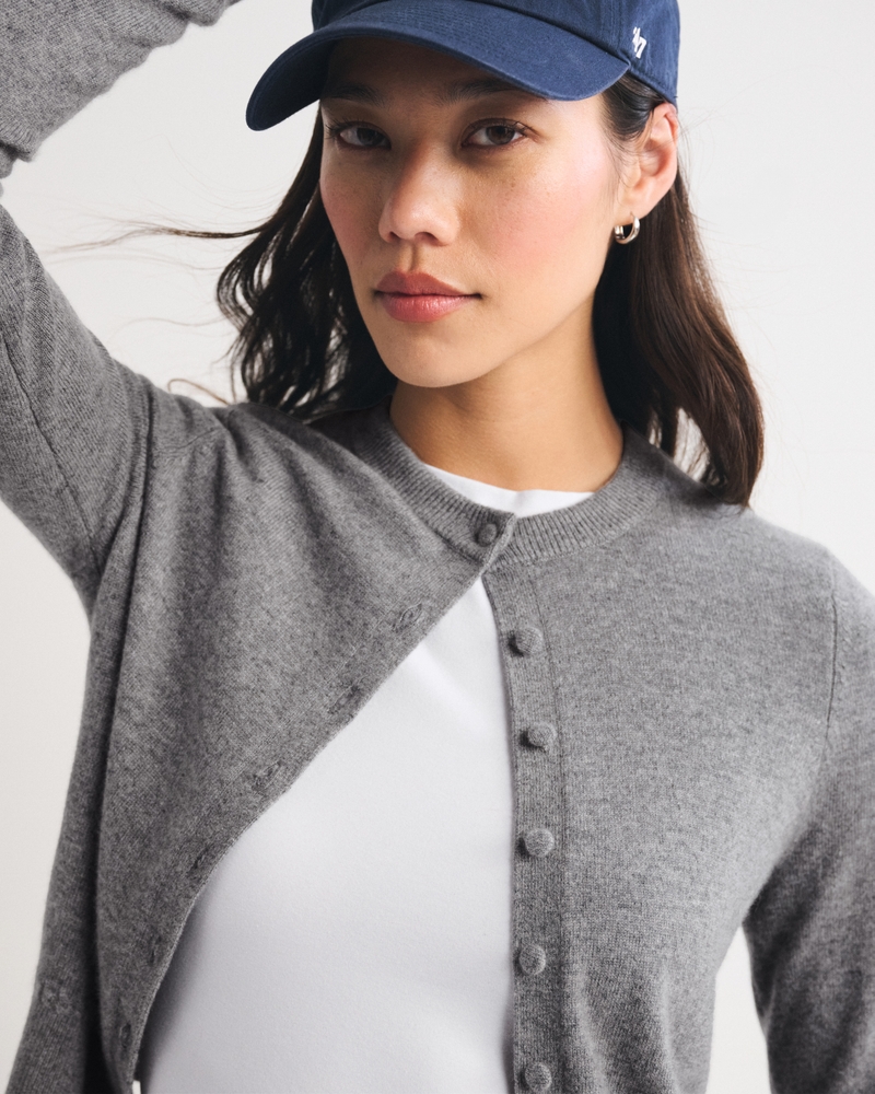 100% Cashmere Shrunken Cardigan - thumbnail 3