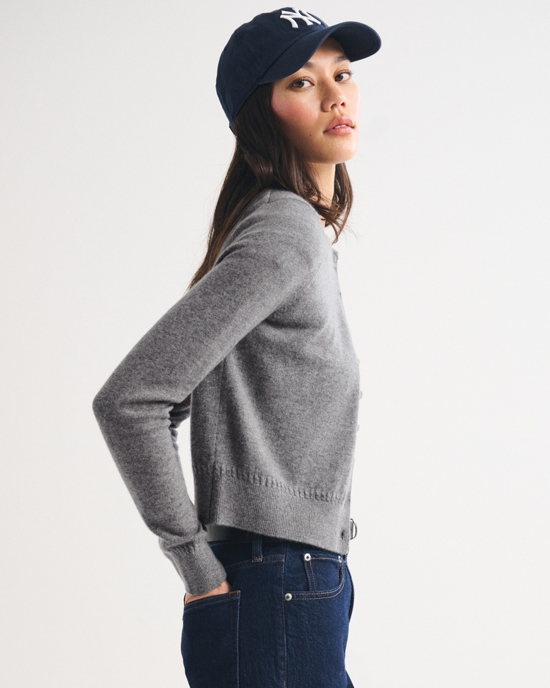 100% Cashmere Shrunken Cardigan - thumbnail 4