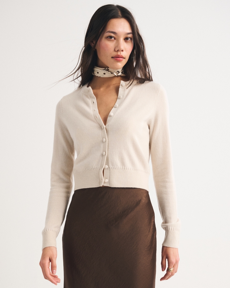 100% Cashmere Shrunken Cardigan - thumbnail 8