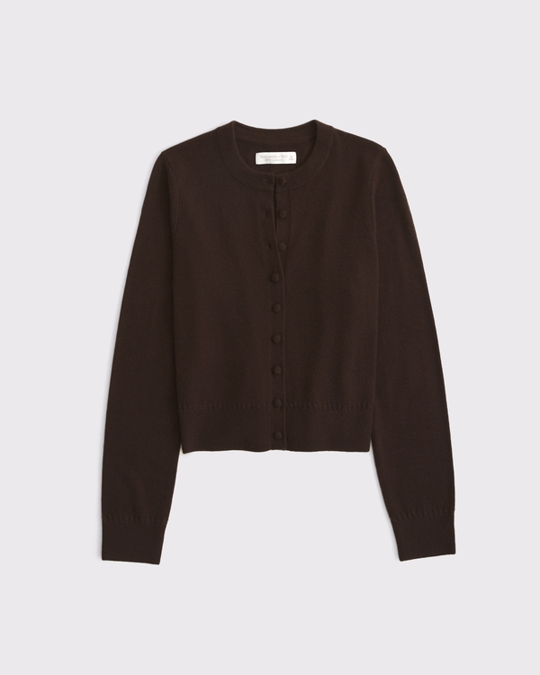 100% Cashmere Shrunken Cardigan