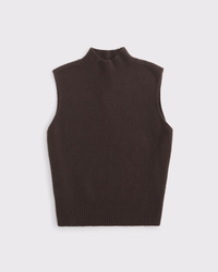 Merino Wool-Blend Sweater Shell Top